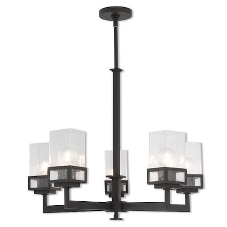 Livex Lighting Harding 5 Light Bronze Chandelier 40595-07